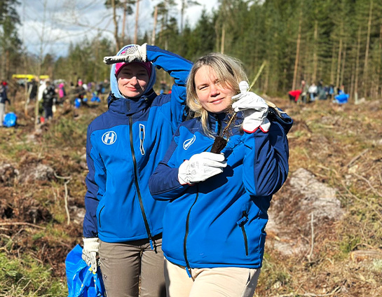 planting trees